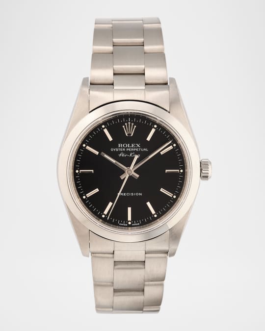 Rolex Stainless Steel Oyster Perpetual Air King Precision 34mm Vintage 1998 Watch