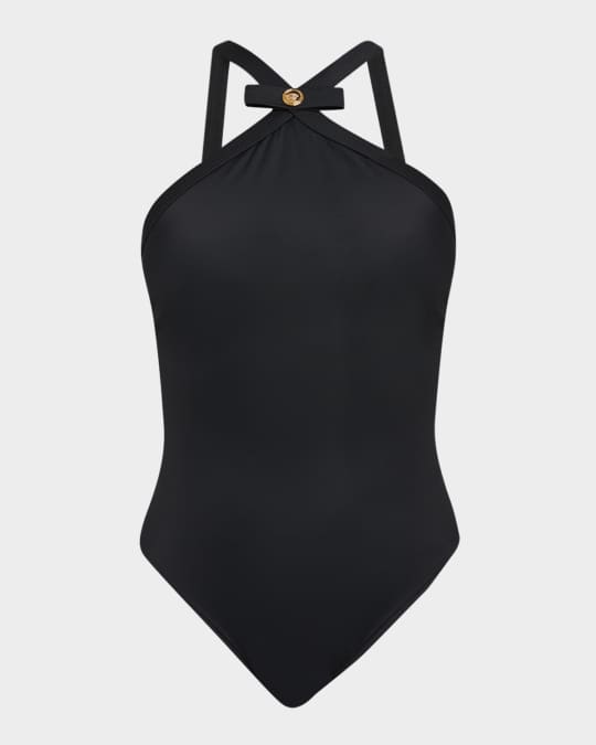 Gianni Bow Biggie Medusa One-Piece Swimsuit 