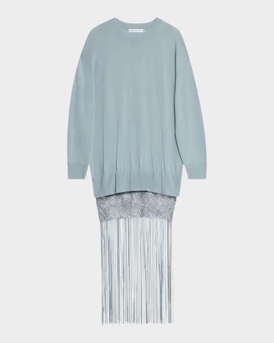 CHRISTOPHER ESBER Macrame Silk Knot Dropped Armhole Top (Liquorice) main image 1