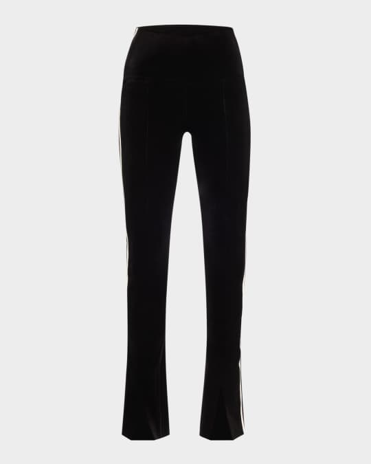 Velvet Side Stripe Spat Leggings
