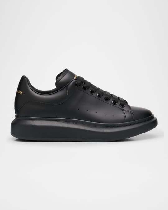 【関税&送料込】Alexander Mcqueen Larry Leather Low-Top Snea McQueen Men's Larry Leather Oversized Low-Top Sneakers