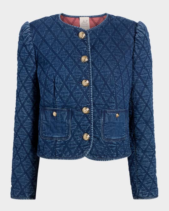 Gretchen Quilted Denim Jacket