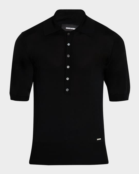Men's Knit Polo Shirt