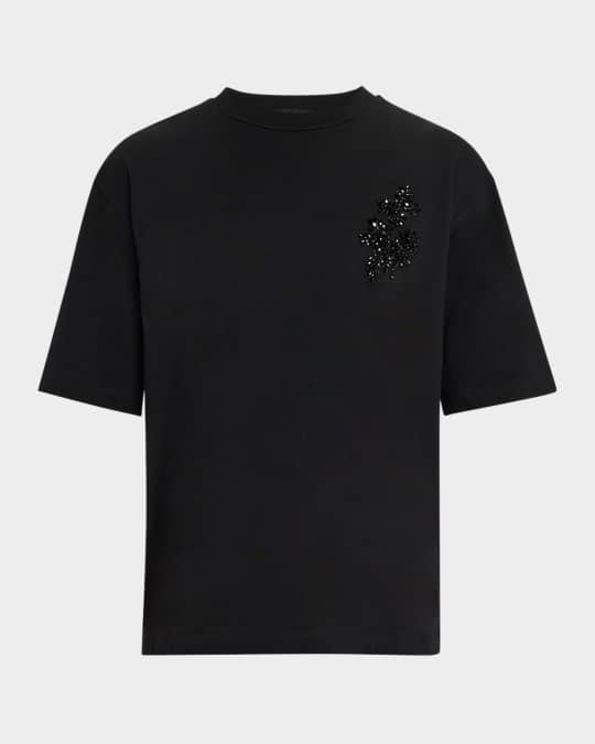 Men's Loose-Fit Embroidered T-Shirt