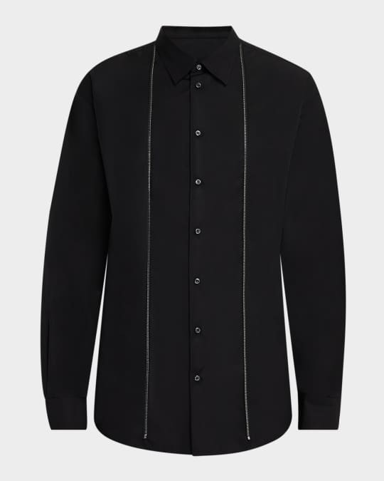 Men's Zip-Trim Sport Shirt