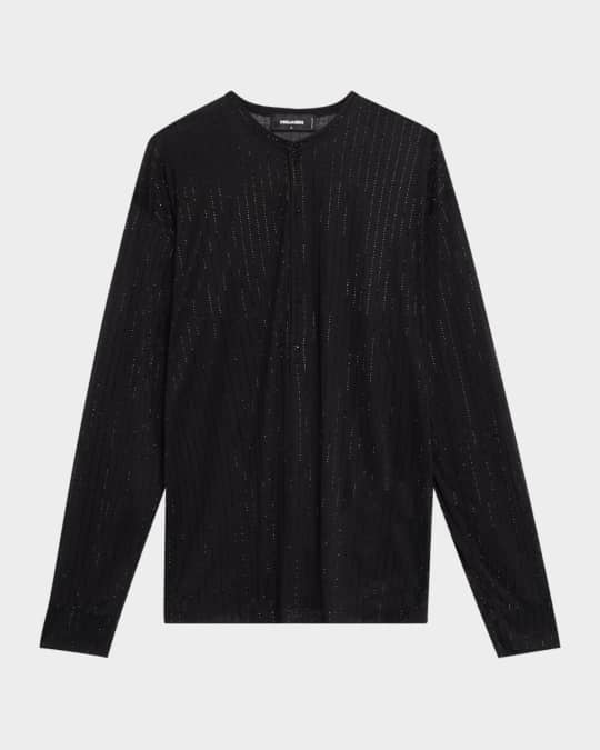 Men's Loose-Fit Embroidered T-Shirt