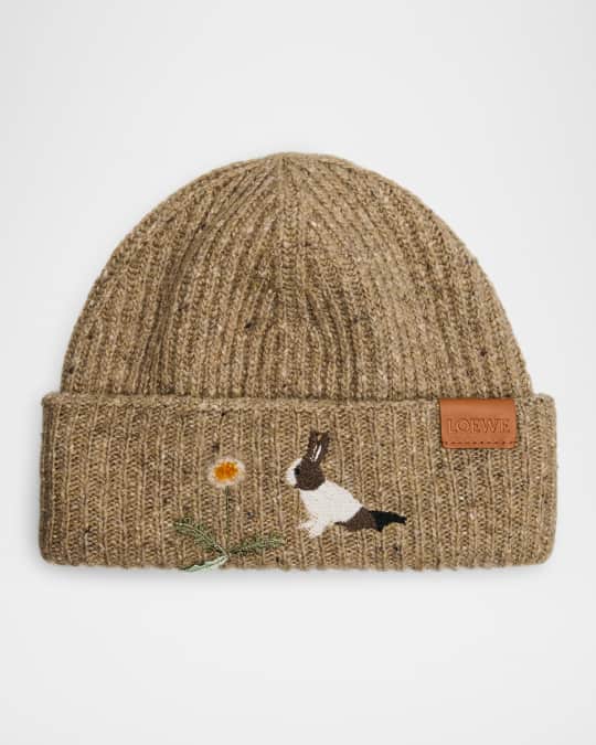 Loewe Wool-Blend Bunny Beanie | Neiman Marcus Loewe Wool-Blend Bunny Beanie | Neiman Marcus