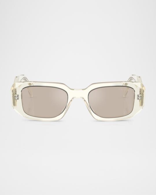 Prada PR 17WSF Rectangular Sunglasses | Neiman Marcus display picture 2