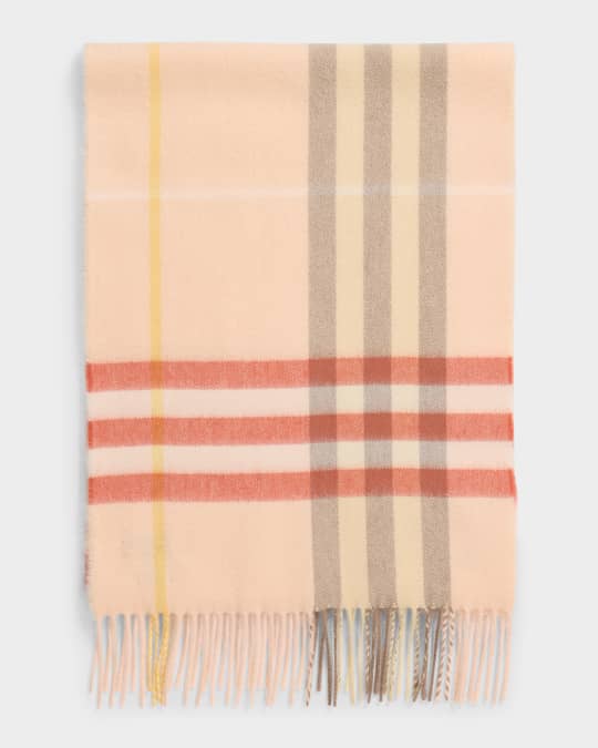 Burberry Giant Check-Print Cashmere Scarf | Neiman Marcus