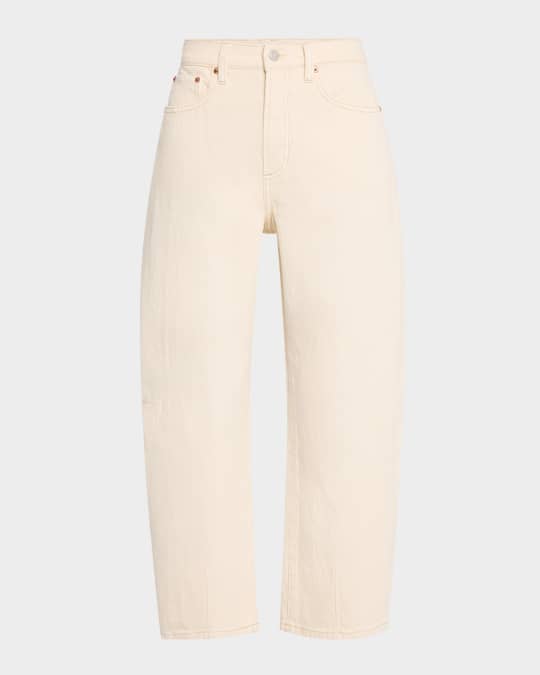 Eli High-Rise Arched-Leg Jeans