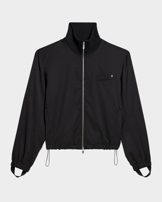 Men's Wool Full-Zip Bomber Jacket