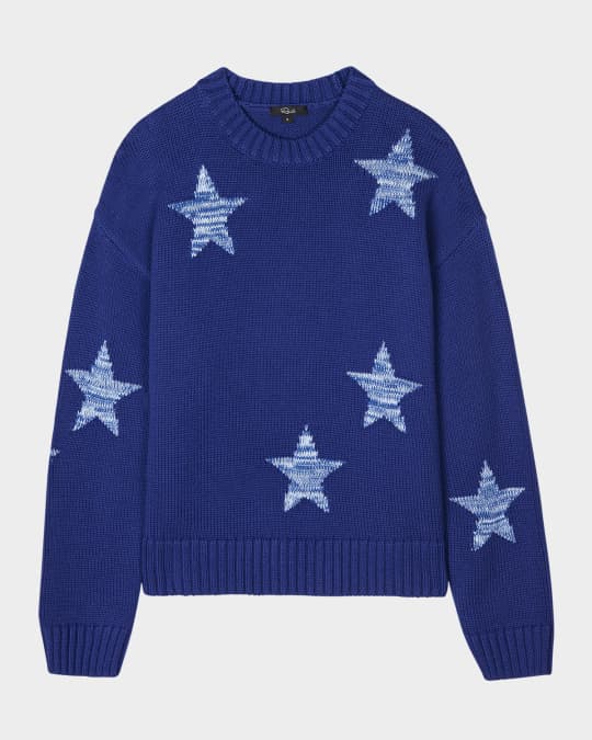 ミュージシャン RILY STAR CREWNECK Rails Zoey Star Crewneck Sweater | Neiman Marcus