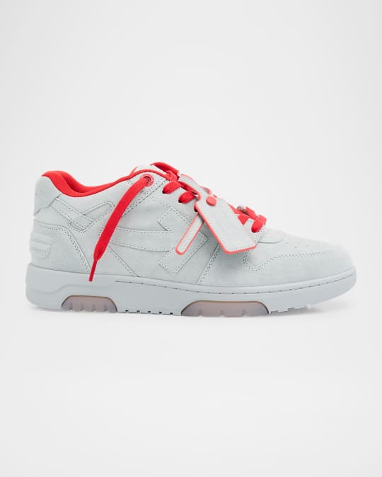 Off-White Men's Out Of Office Suede Sneakers | Neiman Marcus