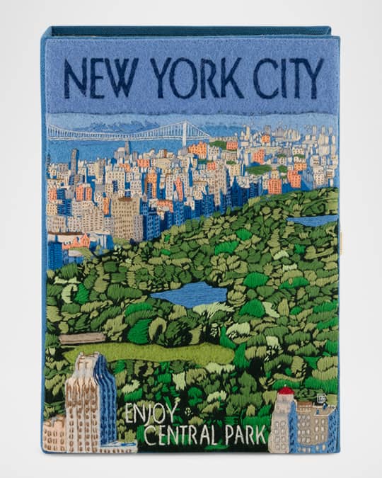 New York City Book Clutch Bag