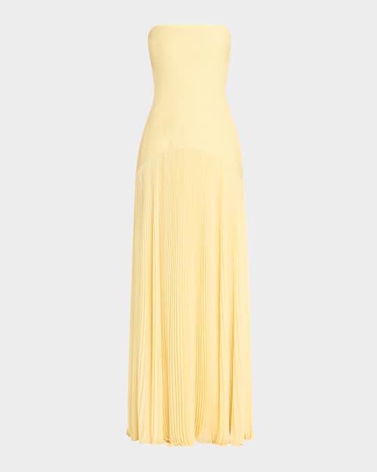 Sunniva Strapless Drop-Waist Dress