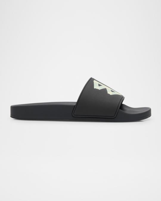 Balenciaga Black Slides with Cream BB Emblem 29991284_59038083_1000.jpg main image 2