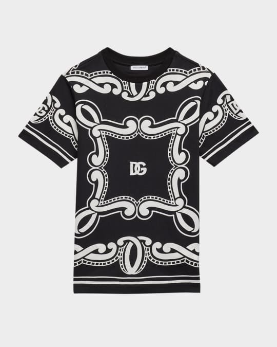 Boy's Bandana-Print Short-Sleeve T-Shirt, Size 8-12