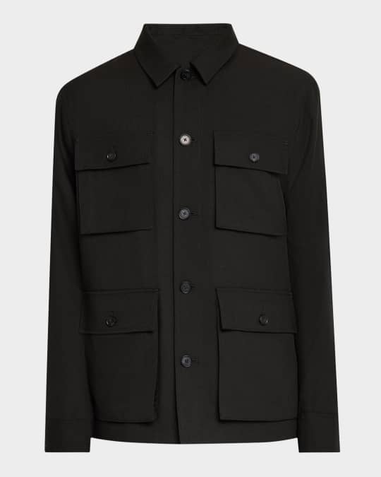 Vince Men's Tropical Wool Field Jacket | Neiman Marcus