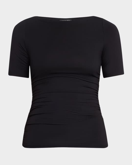 【関税込み】rag & bone ブラック Luca Shirred トップス Rag & Bone ブラック Luca Shirred トップス ブラック | Lyst