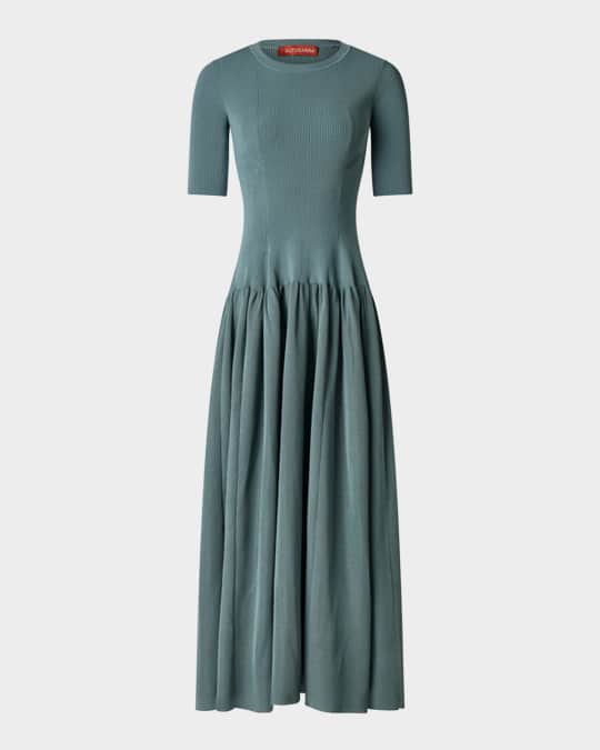 Maisie Drop-Waist Knit Maxi Dress