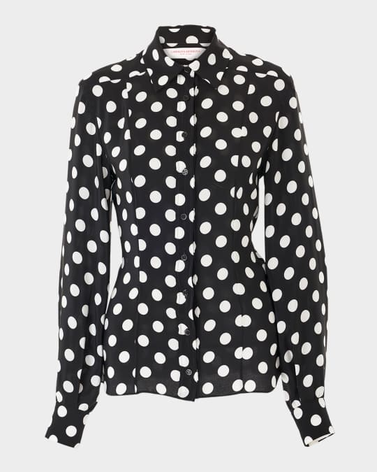 Polka-Dot Button Down Shirt