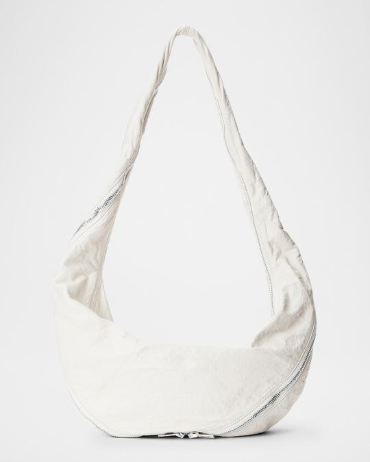 Alexander Wang Twyst Zip Leather Hobo Crossbody Bag | Neiman Marcus