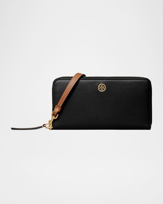 Tory Burch Robinson Zip Leather Continental Wallet | Neiman Marcus