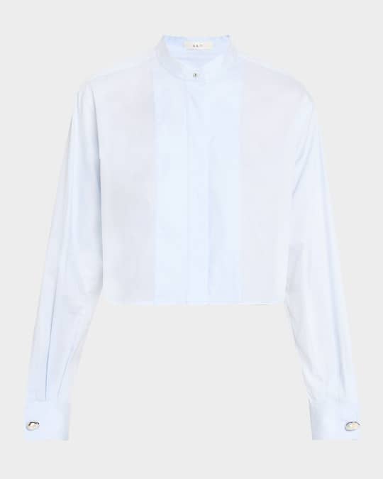 A.L.C. Kat Classic Cropped Shirt | Neiman Marcus