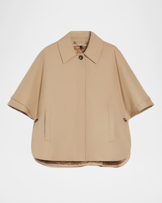 【関税&送料込】Max Mara Cotton Gabardine Sigfrid Cape Cotton gabardine Sigfrid cape MAX MARA - Nugnes1920