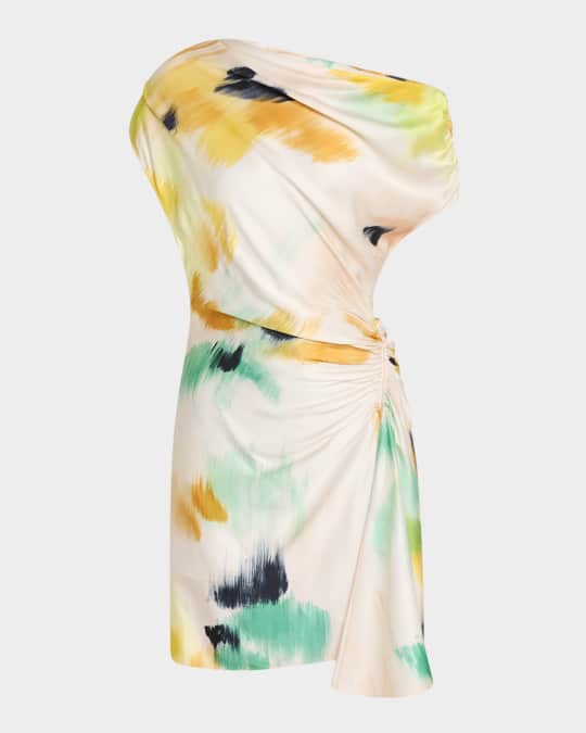 A.L.C. Poppy Draped Mini Dress | Neiman Marcus