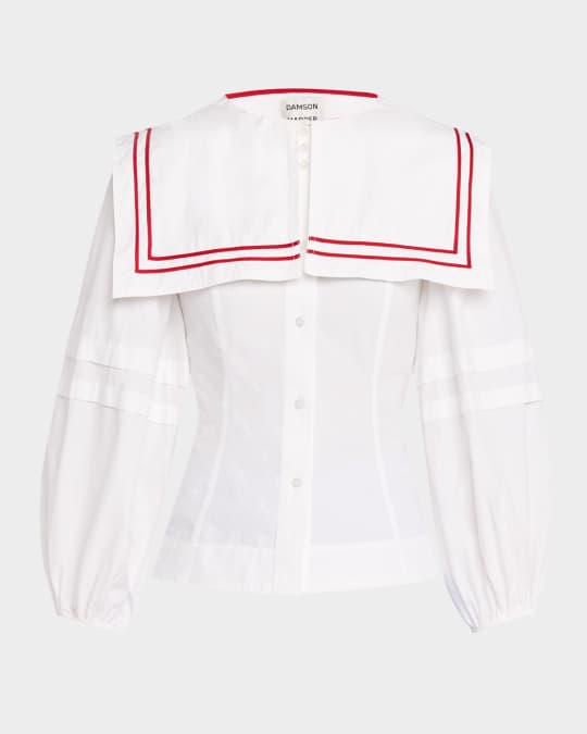 Damson Madder Elise Sailor Blouse | Anthropologie