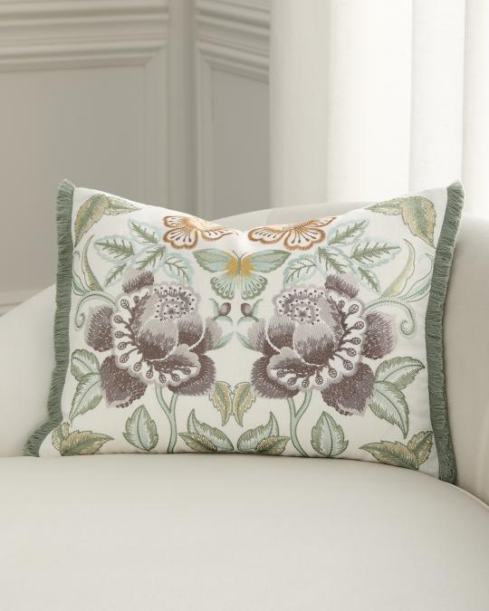 Designers Guild Isabella Embroidered Decorative Pillow, 18