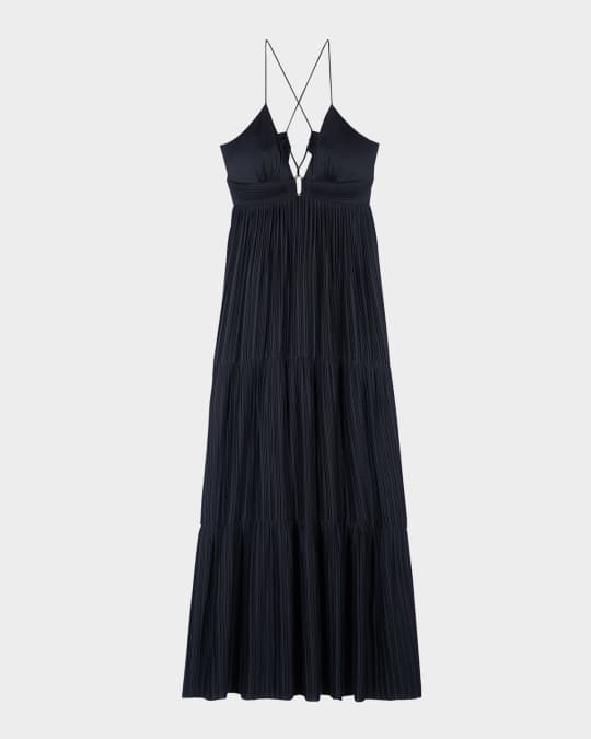 Wasta Deep-V Maxi Dress