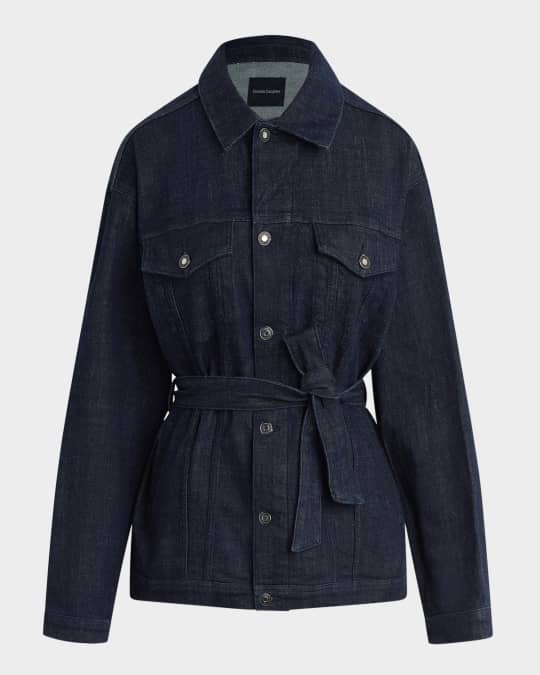The Jane Belted Denim Coat