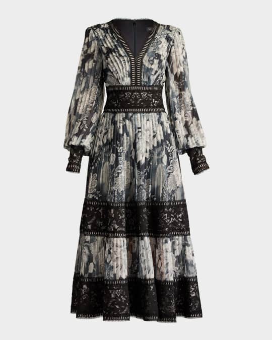 ワンピース her lip to Tiered Floral Pleated Dress Her lip to Tiered Floral Pleated Dress Her lip to Floral