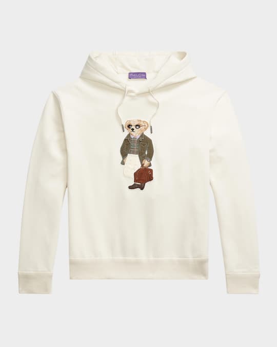 パーカー・フーディ RALPH LAUREN PURPLE LABEL BEAR HOODIE Ralph Lauren Purple Label Men's Polo Bear Fleece Hoodie
