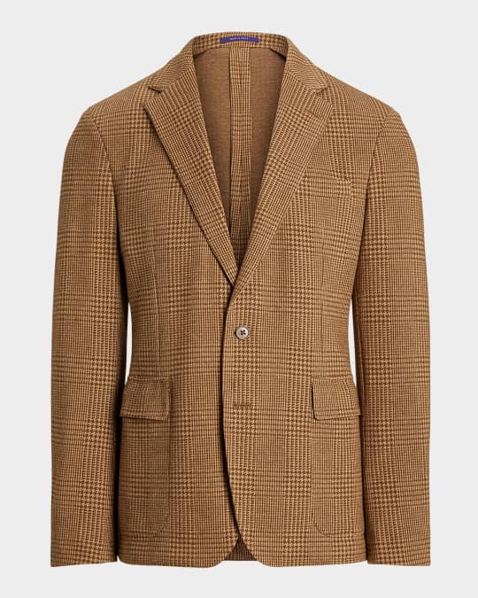 Ralph Lauren Purple Label Men's Hadley Hand-Tailored Plaid Jersey