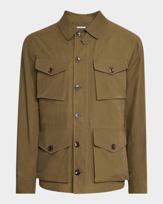 Ralph Lauren Purple Label Men's Twill Four-Pocket Jacket | Neiman