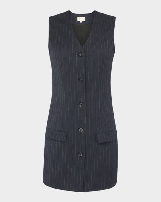 Travis Vest Dress in Stripe