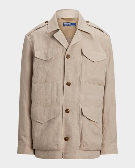 Polo Ralph Lauren Men's Linen Herringbone Field Jacket