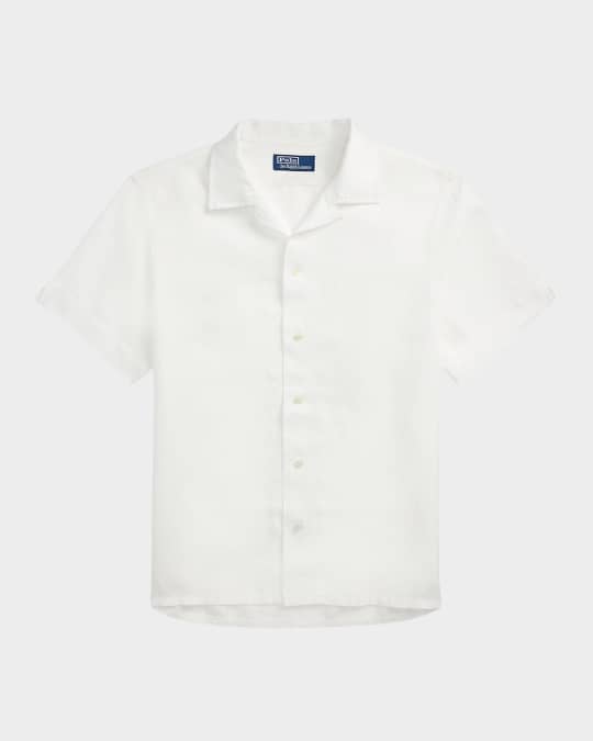 トップス POLO RALPH LAUREN Classic Fit CAMP SHIRT Polo Ralph Lauren Men's Classic-Fit Linen-Cotton Camp Shirt