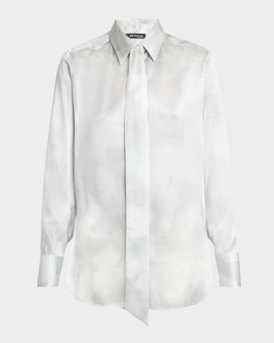 売れ筋商品|||マルコポーロ デニム シャツ レディース トップス WOVEN BLOUSE - Button-down blouse - silky white マルコポーロ デニム シャツ レディース トップス WOVEN BLOUSE