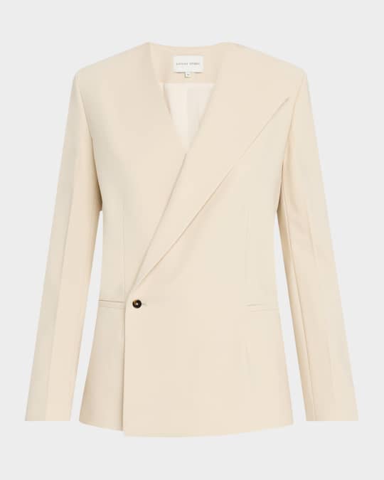 ジャケット Loulou Studio SS25 Jackets (NODO WOOD) Loulou Studio Nodo Double-Breasted Jacket | Neiman Marcus
