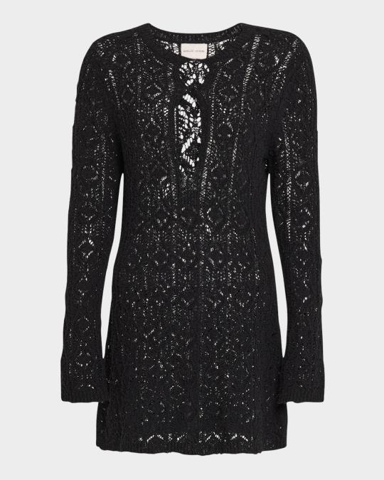 Loulou De Saison Evan Lace Stitch Dress