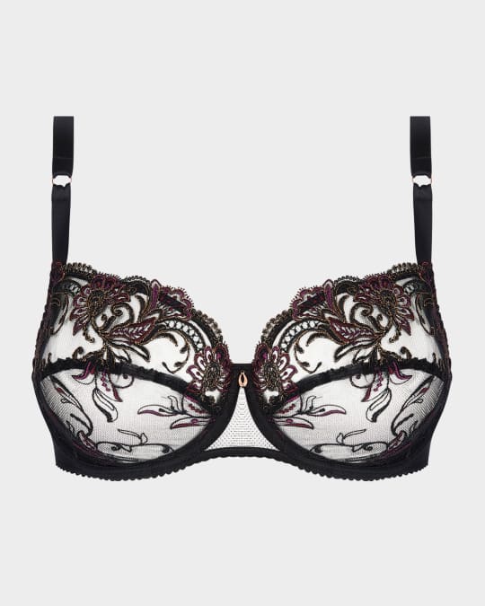 Charme Secret Embroidered Lace Demi Bra