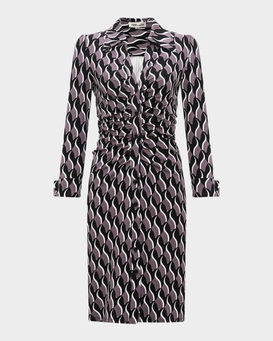 Bird Weave Berlin Sheska Mini Shirtdress