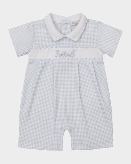 Boy's Baby Bunny Patch Playsuit, Size 3M-18M