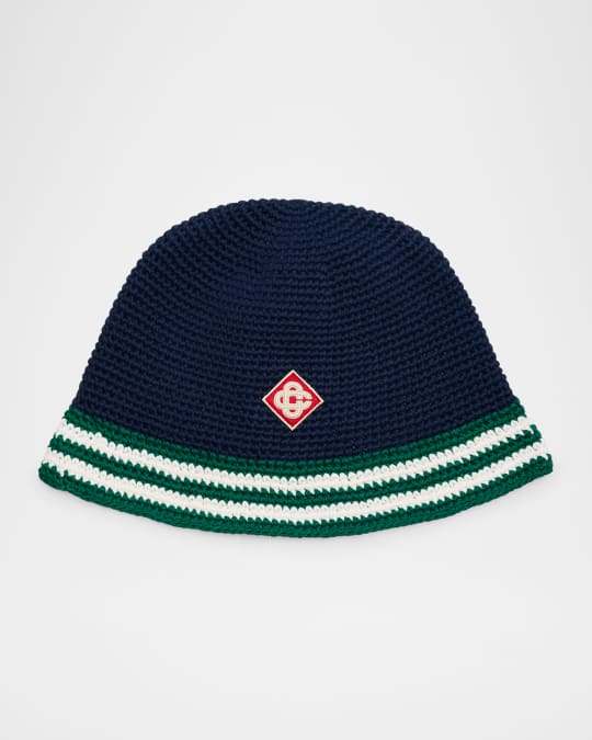 Casablanca STRIPED CROCHET HAT カサブランカ Stripe Crochet Hat | Casablanca Paris