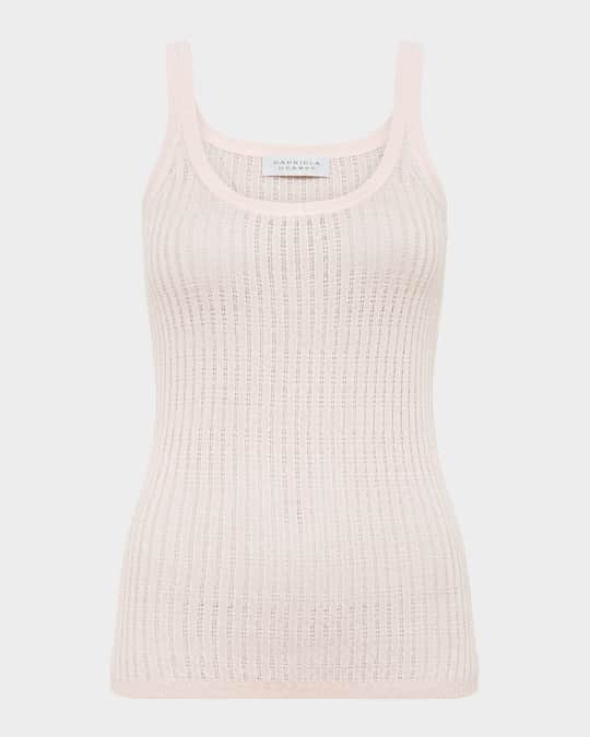 Nevin Pointelle Knit Tank Top