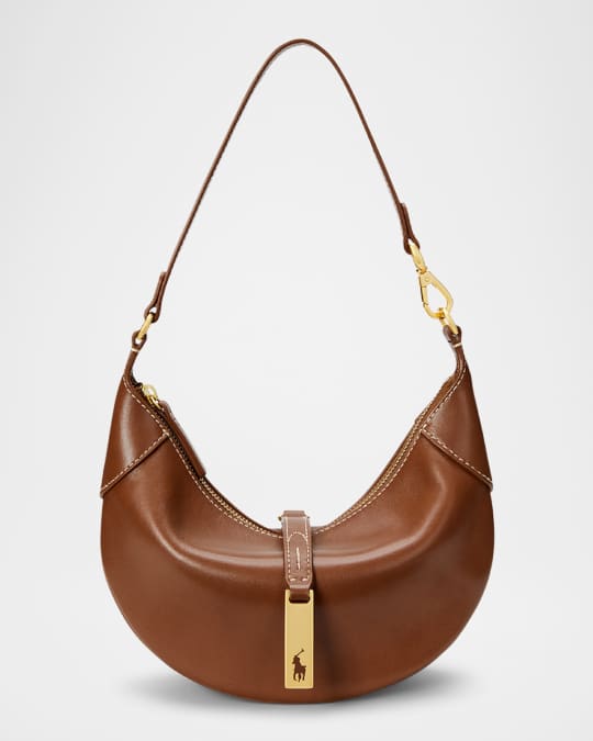 ショルダーバッグ・ポシェット Ralph Lauren Shoulder Polo ID small leather bag Polo ID Calfskin Mini Shoulder Bag | Ralph Lauren